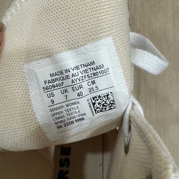 CONVERSE CHUCK TAYLOR ALL STAR LIFT PLATFORM HIGH TOP SNEAKERS SIZE 9 - Picture 5 of 8